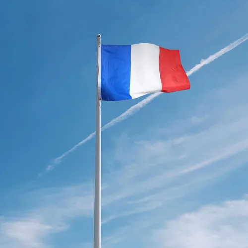 Miniatura 6 de Anley EverStrong Series - Bandera de Francia de 3 x 5 pies resistente, rayas bordadas y cosidas, 4 filas de costuras de cerradura, banderas