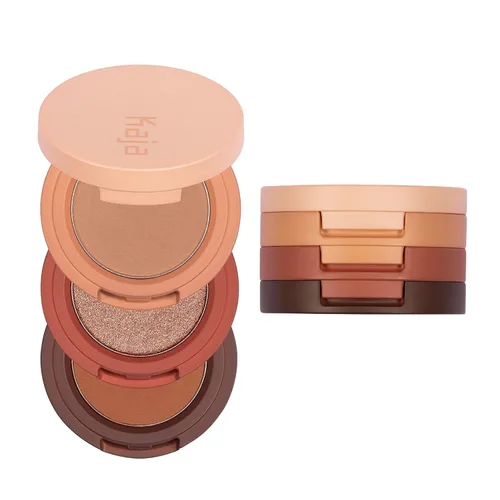 Miniatura 14 de Kaja Beauty Bento Collection - Trío de sombras de ojos elásticas Tonos naranja melocotón, tamaño de viaje, 02 Flor de Naranja, premio Allure Best