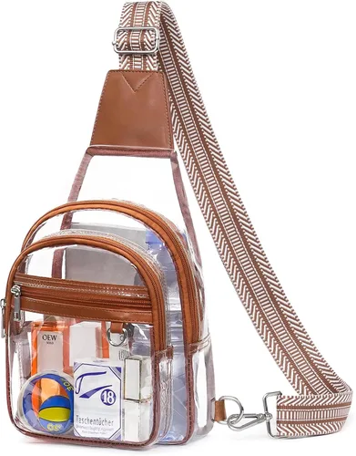Miniatura 7 de Bolsa transparente para eventos de estadio, bolsa cruzada transparente para mujeres y hombres, bolsos transparentes, mochila grande transparente 2#