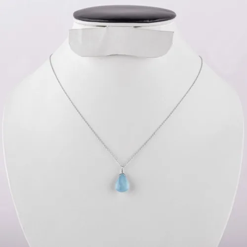 Miniatura 5 de OdrillionGems Collar con colgante de gotas de piedras preciosas naturales, plata de ley 925, hecho a mano, cristales curativos de chakras, piedra