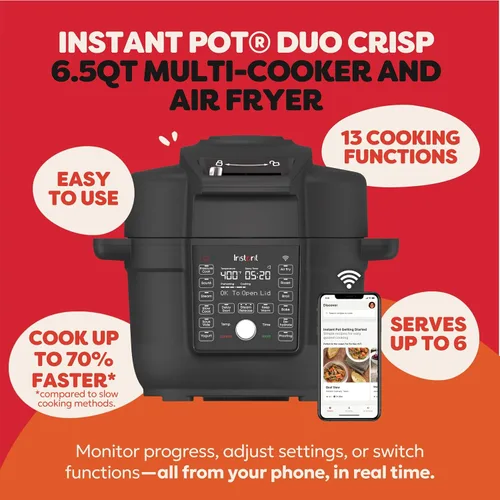 Miniatura 2 de Instant Pot 6.5 Quart Duo Crisp Ultimate Lid with WIFI, 13-in-1 Air Fryer and Pressure Cooker Combo