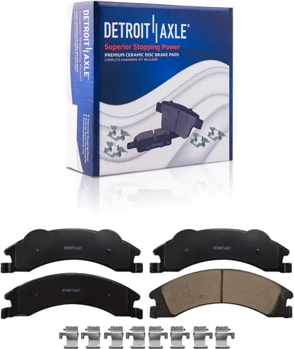 Miniatura 48 de Detroit Axle - Kit de freno delantero para Dodge Ram 1500 Durango Dakota Chrysler Aspen Dakota Driver Side Disco Freno Pinza de freno de cerámica