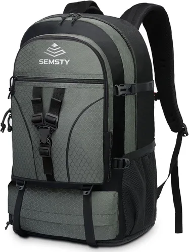 Miniatura 11 de Mochila de senderismo expandible de 40 L/50 L para hombres y mujeres, mochila de viaje y camping aprobada para vuelos