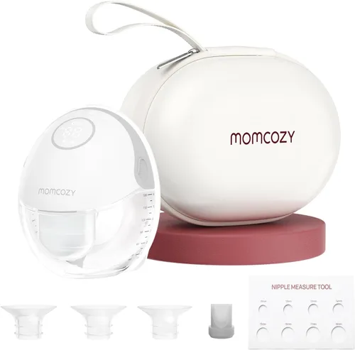 Miniatura 16 de Momcozy Extractor de leche manos libres estilo móvil M6, extractor de leche eléctrico portátil para lactancia materna, ritmo ideal, más leche
