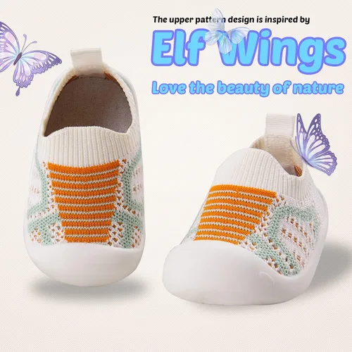 Miniatura 2 de Zapatos para caminar para bebés, primer andador para bebés, niñas pequeñas, antideslizantes, más seguros, suela suave, sin cordones, ancho ancho