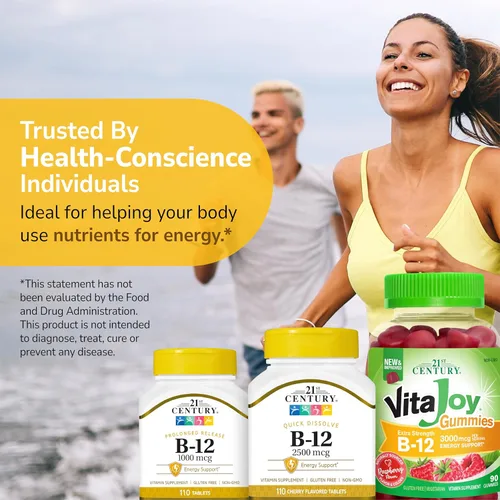 Miniatura 7 de 21st Century B 12 tabletas sublinguales de 2500 mcg, 110