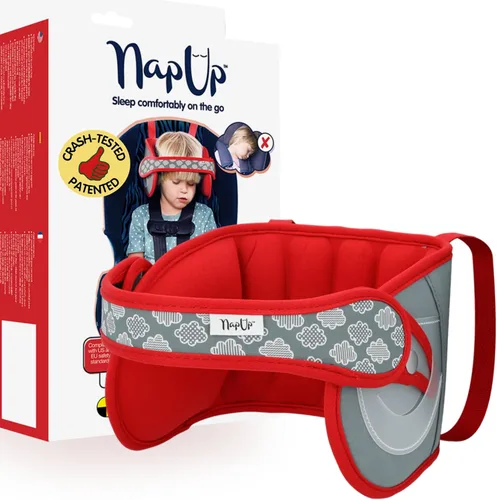 Miniatura 9 de NAPUP Soporte ajustable para la cabeza del asiento de automóvil para niños y niños pequeños que duermen, seguro, cómodo y transpirable (azul oscuro)