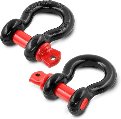 Miniatura 8 de Grillete de anillo en D de 1/2 pulgada con pasador de tornillo de 5/8 pulgadas, límite de carga de trabajo 2T (WLL) / 12T (26,455 libras)