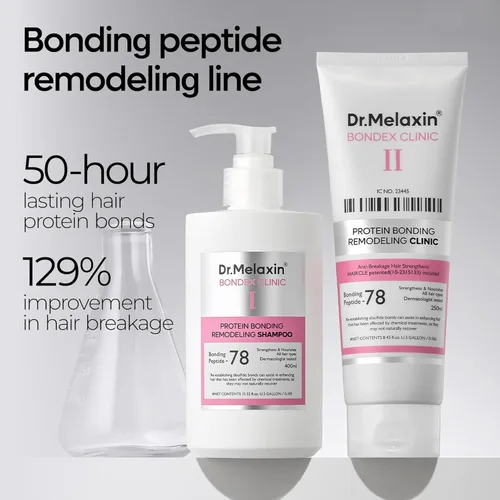 Miniatura 2 de Dr.Melaxin Bondex Protein Bonding Remodeling Conditioner 2ea+Shampoo 1ea Clínica capilar para cabello brillante Fortalecimiento de queratina
