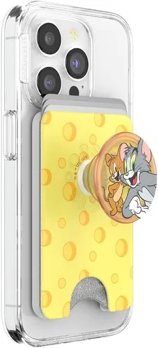 Miniatura 34 de Cartera para teléfono PopSockets con soporte expandible, tarjetero para teléfono - Nubes rosas Rosa (Pink Clouds)