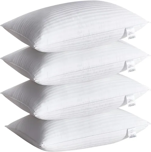 Acanva Almohadas de cama para dormir, paquete de 4, relleno de fibra de poliéster suave y esponjoso de primera calidad, perfectas para dormir de