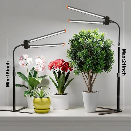 Miniatura 8 de Luz de cultivo para plantas de interior, lámpara de plantas de espectro completo de 6000 K con LED rojo, azul y blanco para cultivo de semillas
