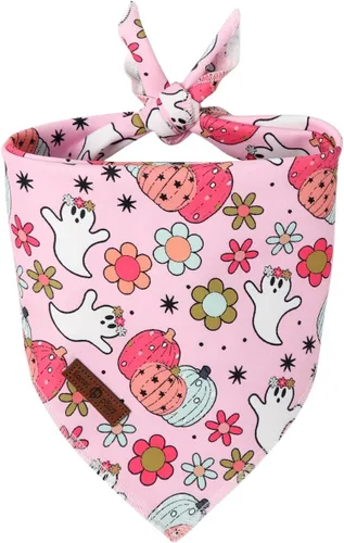 Miniatura 32 de Lionet Paws Bandana de Acción de Gracias para perro, lavable, de algodón, pañuelo triangular, pañuelo de pavo para perros pequeños, medianos