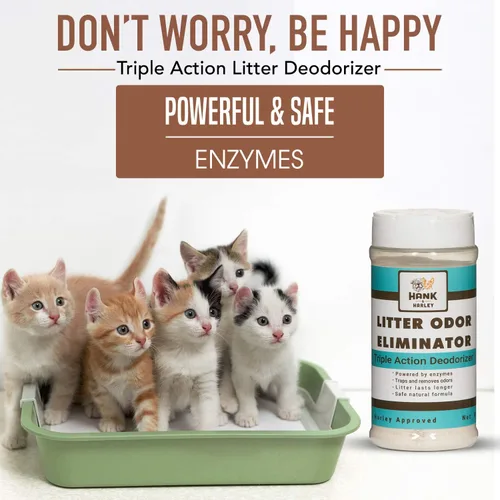 Miniatura 2 de Extreme Enzyme, eliminador de olores de arena CAT. Polvo desodorizante de triple acción con enzimas naturales, removedores de amoníaco y bicarbonato