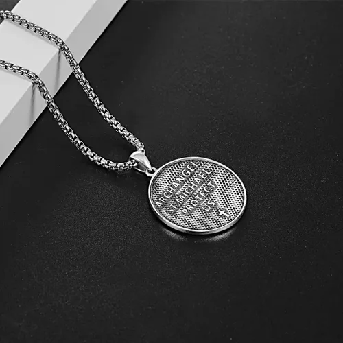Miniatura 4 de Aniu Collar de plata de ley S925, San Miguel, San Cristóbal, San Benito, San Juda, Crucifijo de Jesús, San Uriel, Arcángel Rafael, San Patricio, San