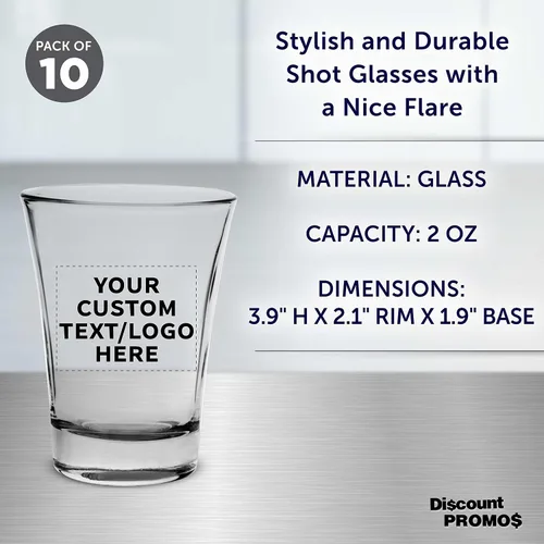 Miniatura 4 de Vasos de chupito personalizados de 2 onzas, juego de 10, paquete personalizado a granel, ideal para bodas, fiestas, cumpleaños, regalos, color negro