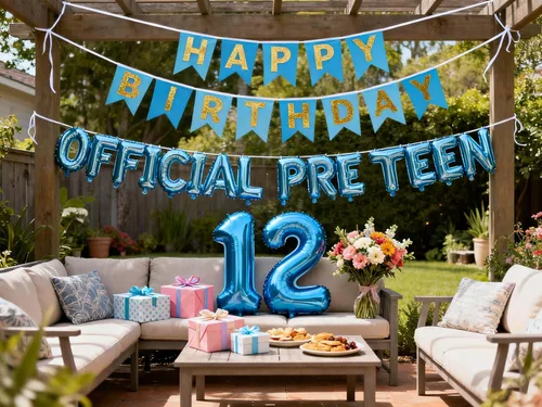 Miniatura 10 de Globos de cumpleaños número 12, globos oficiales para preadolescentes, globos de látex con confeti y cinta para el cumpleaños número 12 de un chico