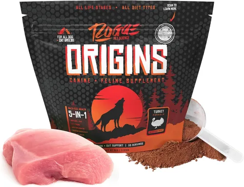 Miniatura 9 de ROGUE PET SCIENCE Origins 5-en-1 suplemento para perros - Aderezo de comida en polvo con aceite de pescado omega 3 natural - Apoya la digestión