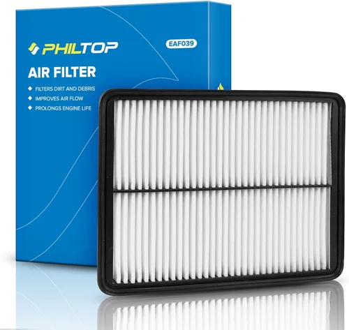 PHILTOP Filtro de aire de motor CA11500 de repuesto para Hyundai Santa Fe, Santa Fe Sport, Santa Fe XL y Kia Sorento, 2013-2019, 2.0L 2.4L 3.3L,