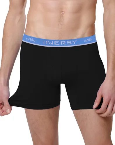 Miniatura 2 de INNERSY - Calzoncillos tipo Bóxer de algodón elástico para hombre, 7 unidades, para toda la semana