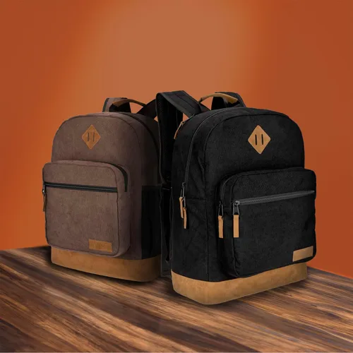 Miniatura 2 de Wrangler Yellowstone Mochila resistente al agua para viajes, mochila casual para portátil o cuaderno, negro cuerda, Mediana, Mochilas Daypack