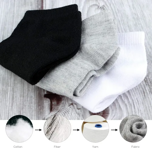 Miniatura 7 de BOOPH 15 calcetines para niños y niñas medio cojín de corte bajo