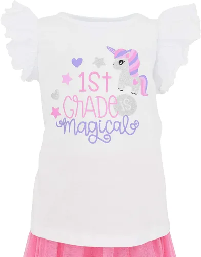 Miniatura 5 de Unique Baby Vestido de tutú para niñas es mágico de regreso a la escuela