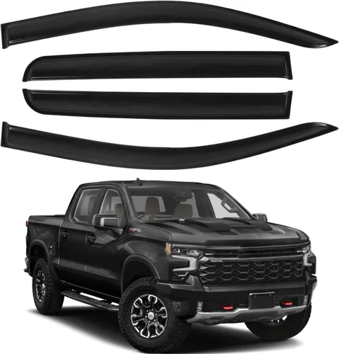 Miniatura 36 de Protectores de lluvia in Channel para Jeep Grand Cherokee L 2021, 2022, 2023, 2024, 2025 2026, deflectores de viento laterales duraderos, viseras