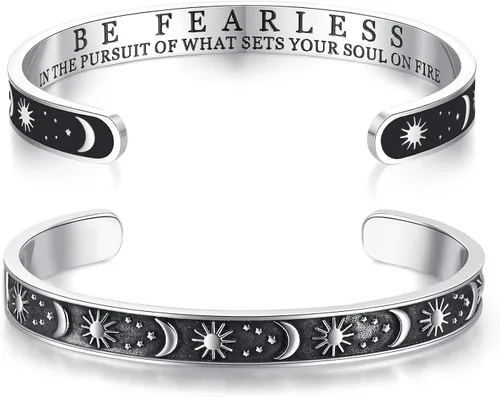 TONY & SANDY - Brazaletes motivacionales para mujeres, adolescentes o niñas, regalos de cumpleaños personalizados para mamá, hija, hermana o amigas,
