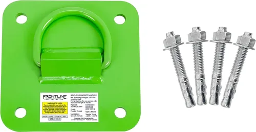 FRONTLINE FALL PROTECTION Placa de anclaje reutilizable con anillo en D de hormigón y acero COP01 | Paredes de hormigón, techos, columnas | Acero