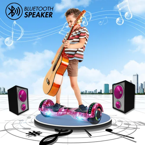 Miniatura 5 de CBD Scooter with Corlorful LED Lights,6.5" Wheels, Dual 300W Motor Scooter for Kids Girls Boys Adults, All Ages A06-starsky púrpura