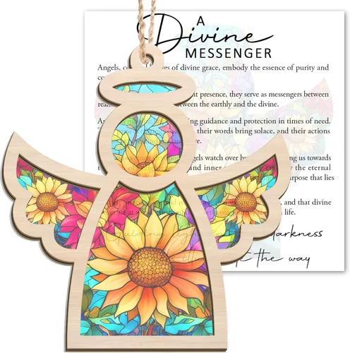 Miniatura 14 de AXIARA Adorno Navideño Conmemorativo de Aborto Espontáneo - Captasol de Ángel Guardián Adornos Navideños 2025 - Regalos de Condolencias por