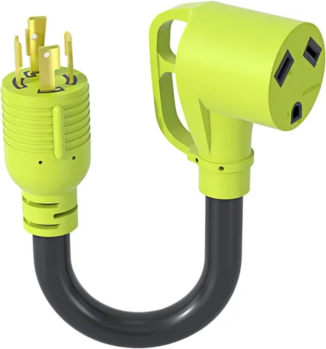 Miniatura 15 de Adaptador de interruptor de transferencia de generador AOWEITOUR NEMA L5-30P enchufe macho a L14-30R hembra, enchufe de bloqueo giratorio de 30