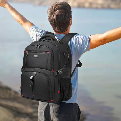 Miniatura 7 de DUSLANG Mochila de Viaje para Laptop de 50L para Hombres y Mujeres, Mochila de Equipaje de Mano Extra Grande y Resistente Aprobada por Aerolíneas