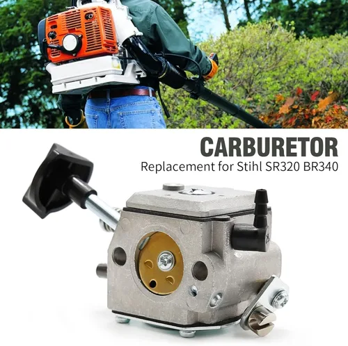 Miniatura 2 de 42031200603 - Kit de carburador de repuesto para soplador de mochila Stihl SR320 SR340 SR380 SR400 SR420 BR320 BR340 BR380 BR400 BR420, reemplaza