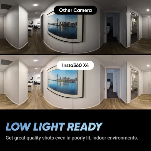 Miniatura 4 de Insta360 X4 Virtual Tour Bundle - Foto HDR de 72MP 360º, protectores de lente estándar, batería de 2290mAh, compatible con Zillow, Floorfy, Realsee
