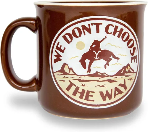 Miniatura 2 de Silver Buffalo Yellowstone We Don't Choose The Way - Taza de café grande para café expreso, té, cacao, capacidad para 20 onzas