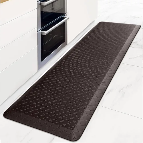 Miniatura 12 de HappyTrends Alfombras antifatiga para cocina, 4/5 pulgadas de grosor, antideslizantes, impermeables, ergonómicas, cómodas para cocina, suelo, hogar