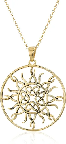 Miniatura 10 de Amazon Essentials . Collar con colgante celta de plata de ley 925 para mujer, cadena Rolo de 18 pulgadas, joyería hipoalergénica para mujer