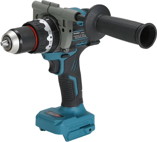 Miniatura 7 de Taladro inalámbrico de 354 en libras para batería Makita de 18 V, portabrocas sin llave de 3/8 pulgadas, 21+1 ajustes de par, 1980 RPM, luz LED