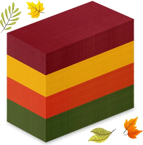 Miniatura 7 de Qilery 120 servilletas de papel desechables de Acción de Gracias, 3 capas, toalla de mano, decoración para baño, cena, cocina, suministros de fiesta