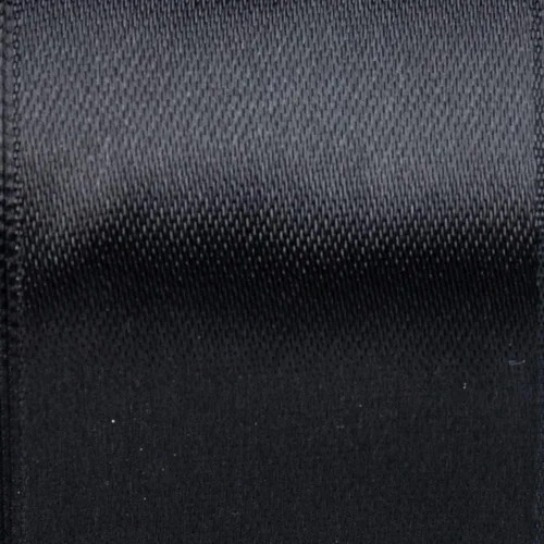 Miniatura 3 de Craft County - Cinta de satén de doble cara de 1 pulgada - Negro - 25 yardas (75 pies) - Ideal para proyectos de manualidades, envoltura, bodas