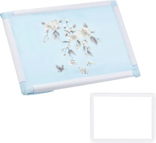 Miniatura 9 de PATIKIL Aros de bordado, marco universal de aro para bordar, reutilizable, cuadrado, rectangular, de plástico, para manualidades, costura