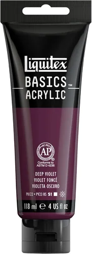 Miniatura 125 de Liquitex BASICS Pintura Acrílica, Botella de 400ml (13.5 oz), Blanco Titanio Titanio Blanco