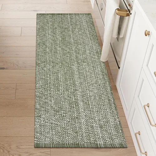 Miniatura 67 de LEEVAN - Alfombras lavables para cocina de 3 x 5 pies, alfombra de color crema para dormitorio, alfombra de algodón tejida para entrada, alfombra