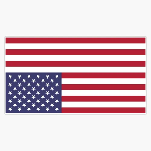 Imán al revés de la bandera americana de la señal de angustia de la etiqueta engomada del vinilo de