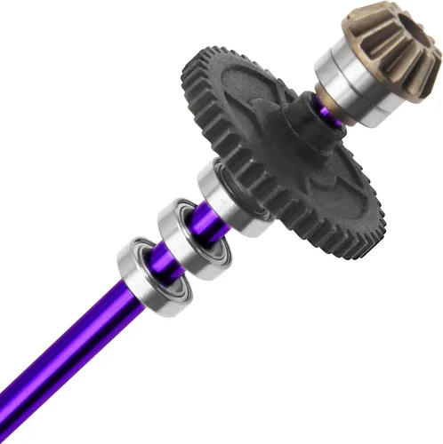 Miniatura 5 de Eje central de transmisión central de metal para automóvil a control remoto con engranaje de motor 27T, pieza de actualización compatible con Wltoys