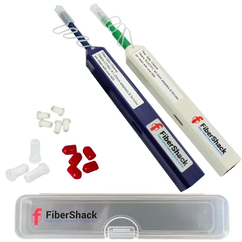 Miniatura 7 de Fibershack - Bolígrafo limpiador de fibra de 1,25 mm LC. Limpiador de fibra de un solo clic de 800+. Limpiador de conector óptico LCUPC y bolígrafo