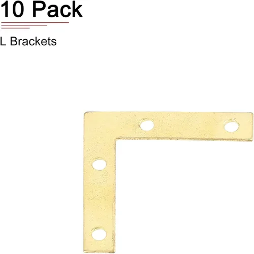 Miniatura 6 de DTGN Placas de reparación en forma de L de 1.969 x 1.969 in (largo x ancho), paquete de 10 unidades, buenas para el mantenimiento de muebles