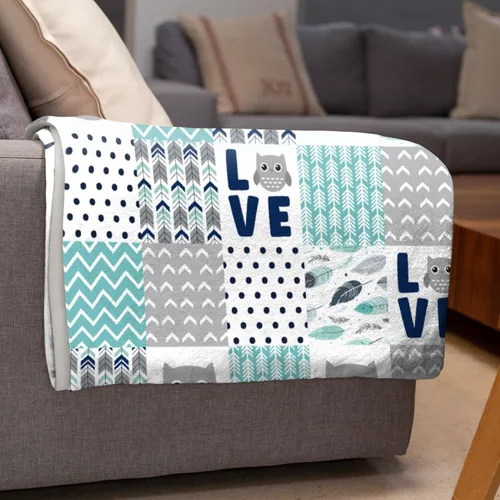Miniatura 6 de Manta de conejo personalizada para niños y niñas, manta de bebé ultra suave, regalo personalizado, decoración de manta con nombre, 30 x 40 pulgadas